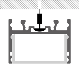 Instalación perfil para tiras de led