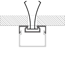 Instalación perfil para tiras de led
