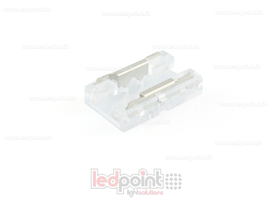 Conector para la conexión de tiras 8mm monocromáticas con PCB de 8mm, versión reducida Conector para la conexión de tiras 8mm monocromáticas con PCB de 8mm, versión reducida