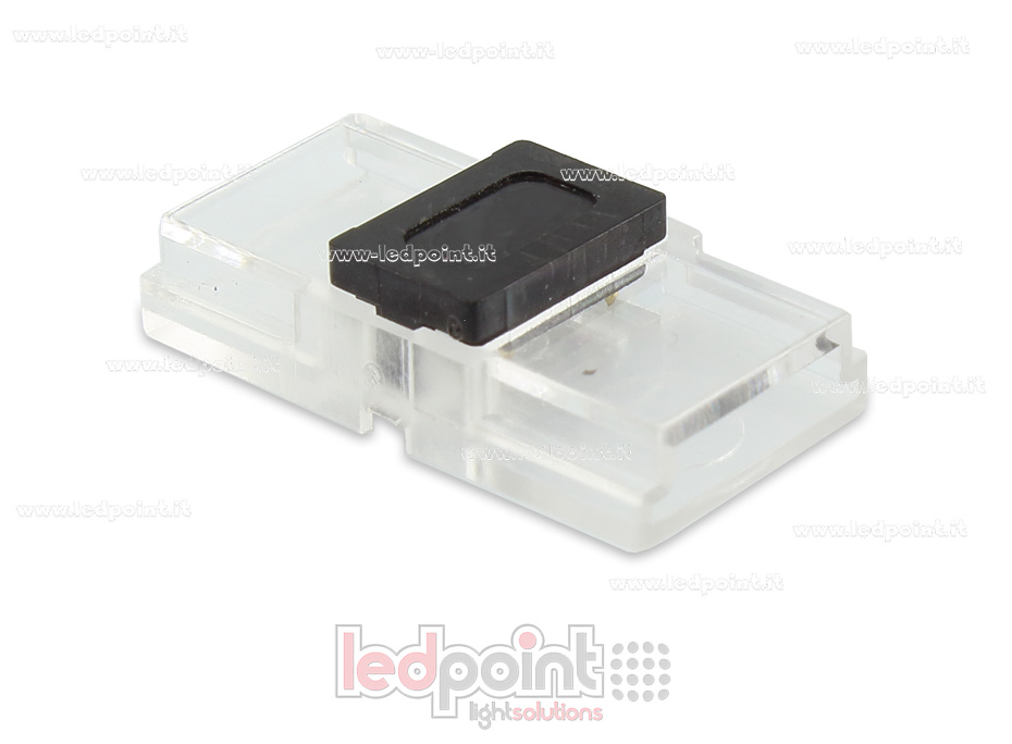 Conector para conexión de tiras 2835 y 5050 monocromáticas (PCB 10mm), versión reducida transparente