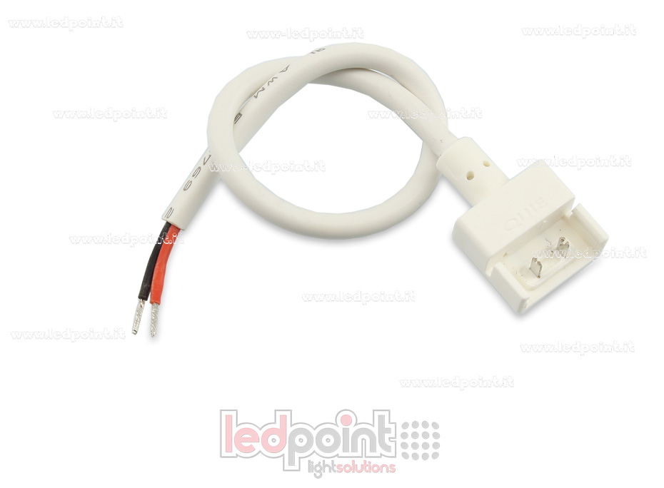 Conector IP67 con cable de 20cm para tiras de led 2835 y 5050 monocromáticas (PCB 10mm), versión reducida