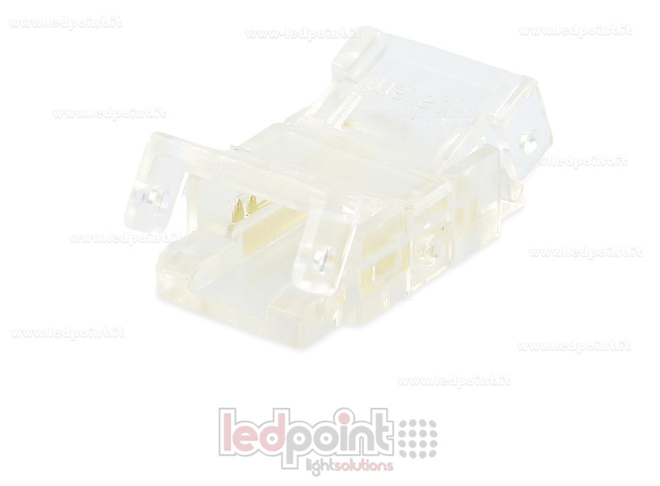 Conector transparente de 2 pines para la unión de tiras LED con PCB de 8mm