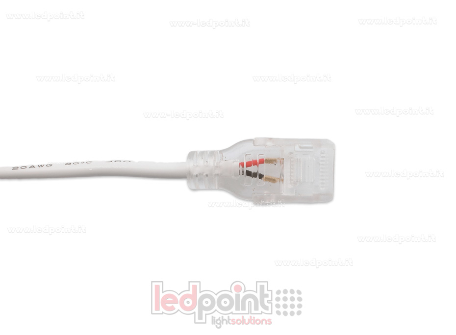 Conector con cable de 20cm para tiras de led 230V CM-230-CST-W15