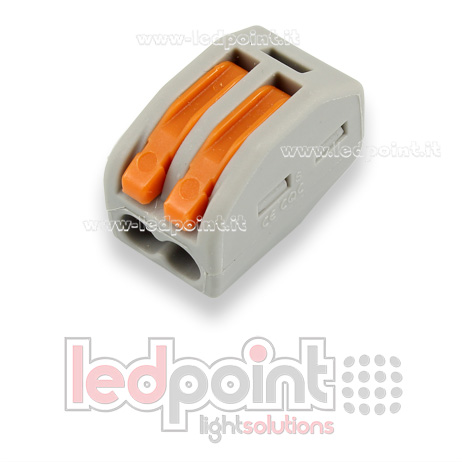 Conector rápido 2 hilos con barra para cables 22-12 AWG (0,2-3,3 mm2)