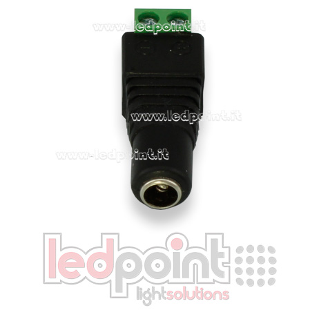 Conector alimentación 2,5mm con tornillo