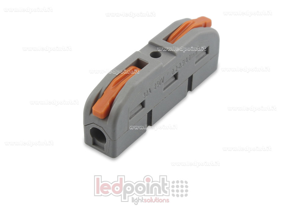 Conector rápido de 1 cable con palanca para cables de 32 A y 250 V (0,2-2,5 (4,0) mm2)