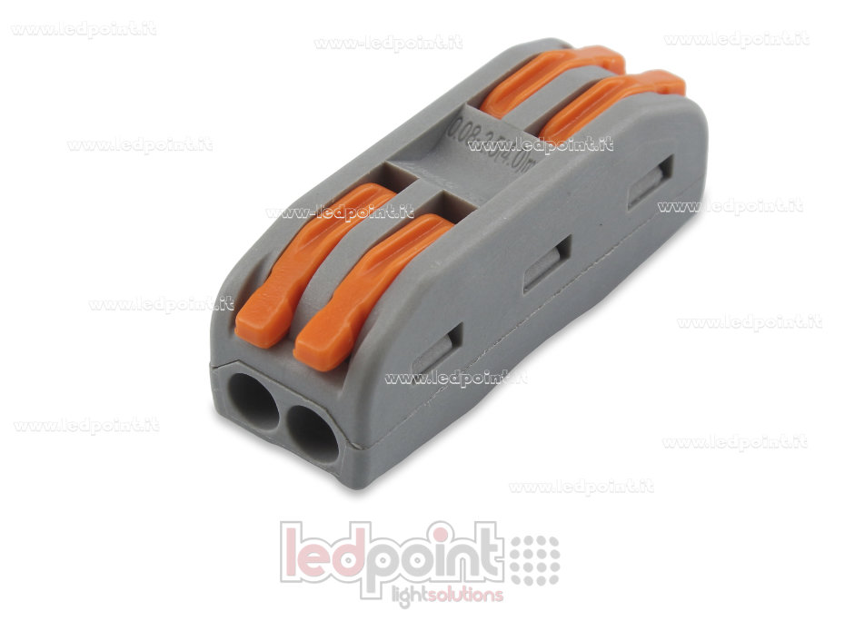 Conector rápido de 2 hilos con palanca para cables de 32 A y 250 V (0,2-2,5 (4,0) mm2)