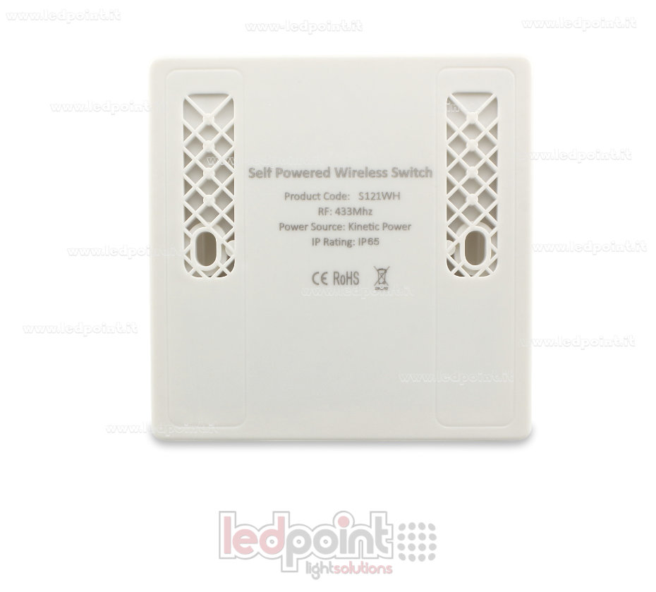 Mando de pared 86x86mm con 1 botón, 433Mhz Mando de pared 86x86mm con 1 botón, 433Mhz