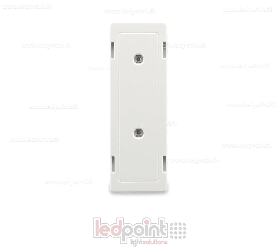 Mando de pared de cristal blanco 86x28mm con 2 botones, 433Mhz Mando de pared de cristal blanco 86x28mm con 2 botones, 433Mhz
