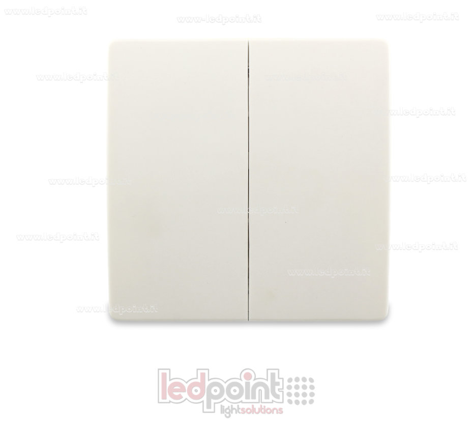 Mando de pared 86x86mm con 2 botones, 433Mhz Mando de pared 86x86mm con 2 botones, 433Mhz