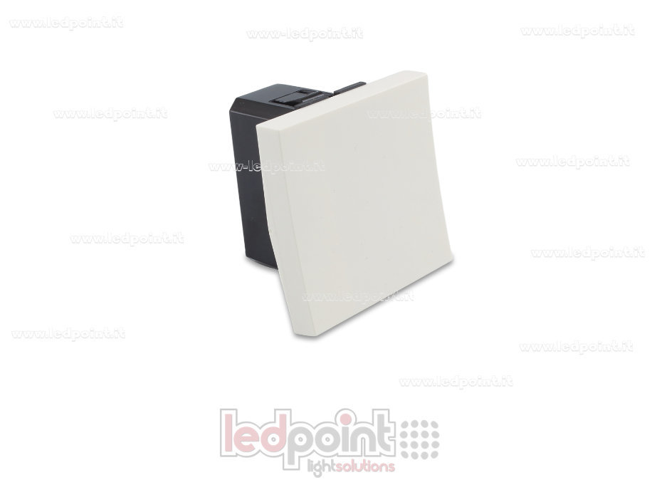 Botón regulador de intensidad, blanco, autoalimentado