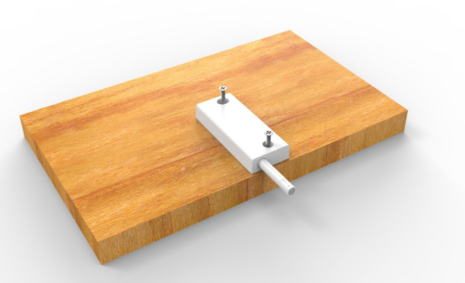 Interruptor de puerta sin cable ni batería, blanco, RF 433 MHz