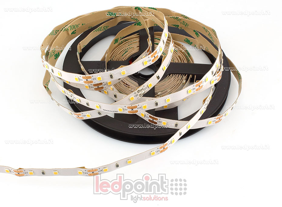Tira de led 2835 12V IP20 2900-3100K 60led/m