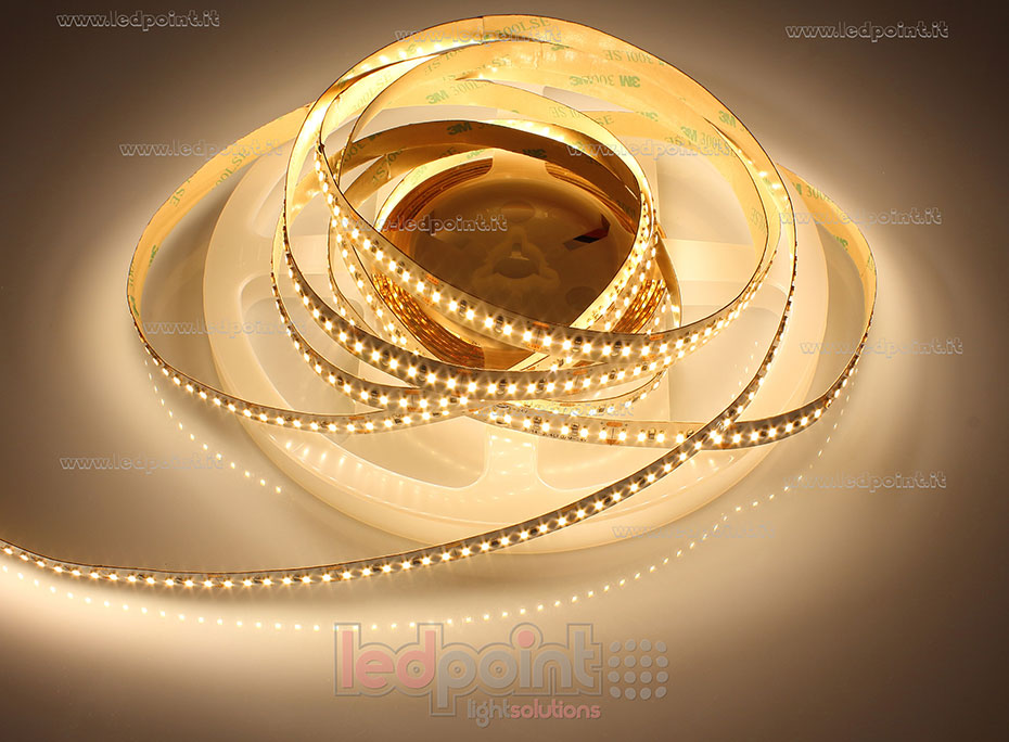 Tira de led 3014 24V IP20 3000-3100K 204led/m