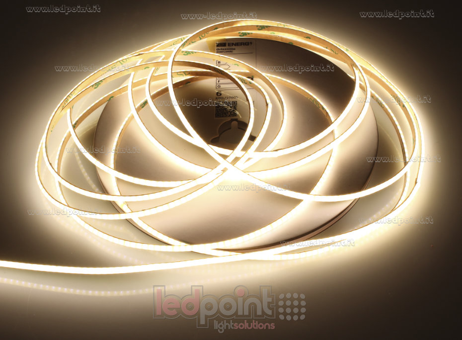 Tira de led COB 12V IP20 3000K 384led/m