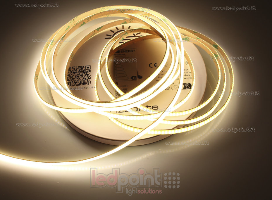Tira de led COB 12V IP20 3000K 400led/m