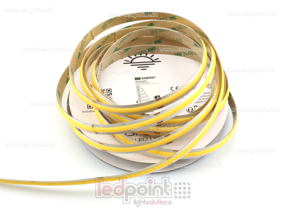 Tira de led COB 24V IP20 3000K 480led/m
