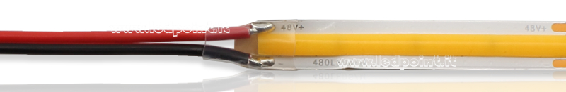 Tira de led COB 48V IP20 3000K 480led/m