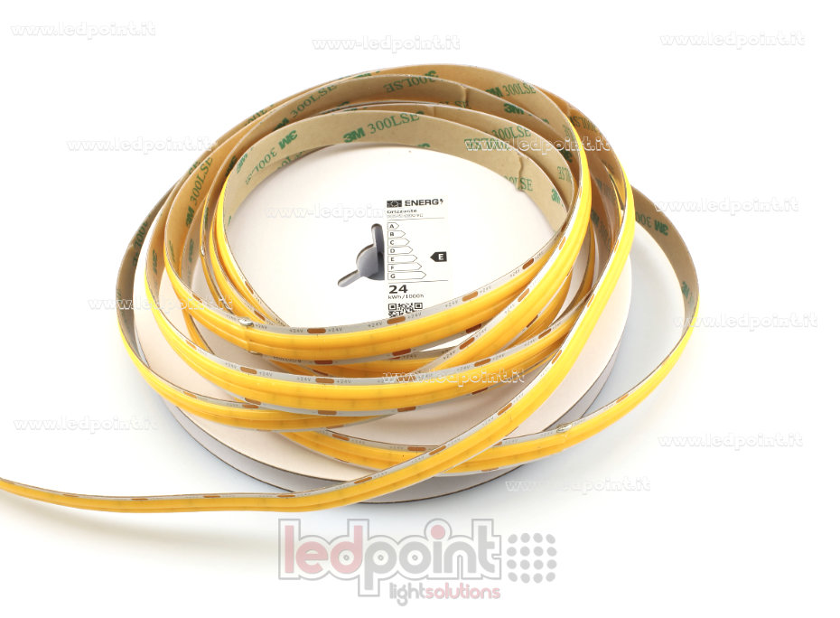 Tira de led COB 24V IP20 3000K 600led/m