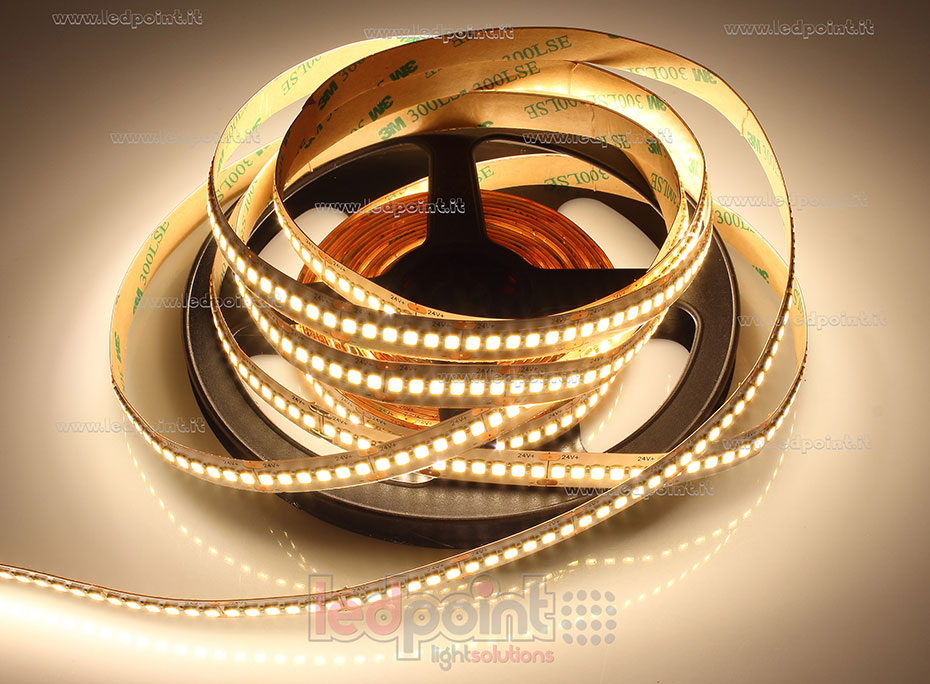 Tira de led 2835 24V IP20 3000K 3step 240led/m
