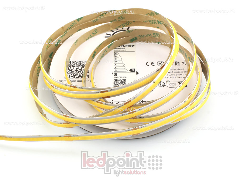 Tira de led COB 24V IP20 4000K 320led/m
