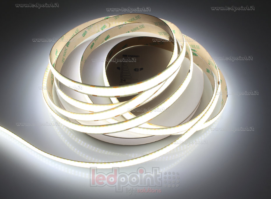 Tira de led COB 24V IP20 4000K 600led/m