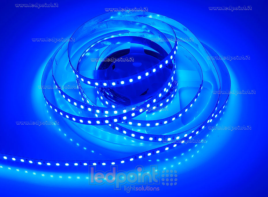 Tira de led 2835 24V IP20 460-465nm 120led/m