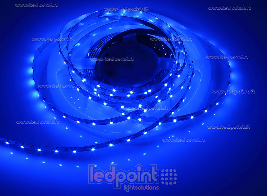 Tira de led 3528 12V IP20 464-474nm 60led/m