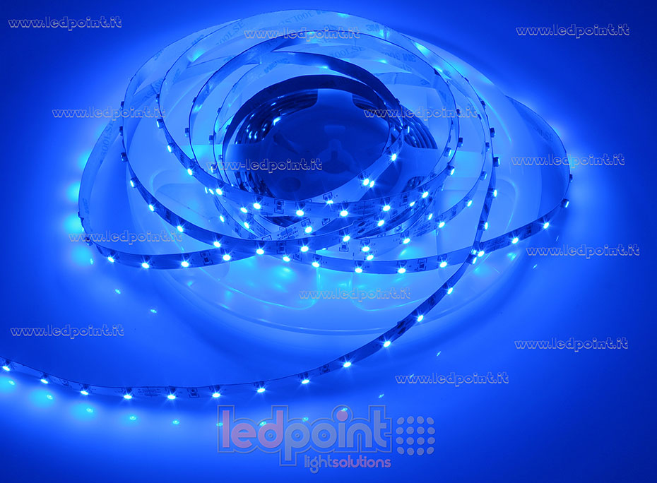 Tira de led 3528 24V IP20 467-470nm 60led/m