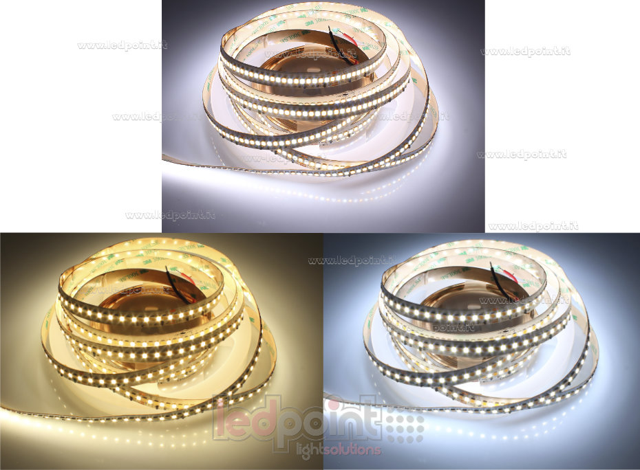 Tira de led 2835 48V IP20 3000-5000K 128+128led/m