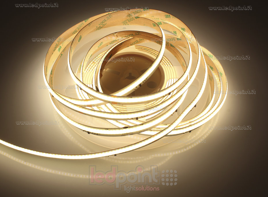 Tira de led COB 24V IP20 3000K 360led/m