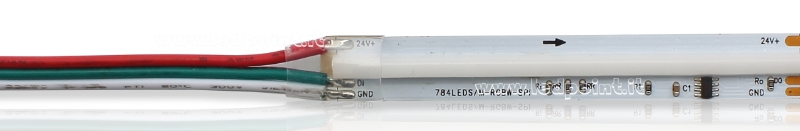 Tira de led COB 24V IP20 RGB+3000K 392+392led/m Tira de led COB 24V IP20 RGB+3000K 392+392led/m