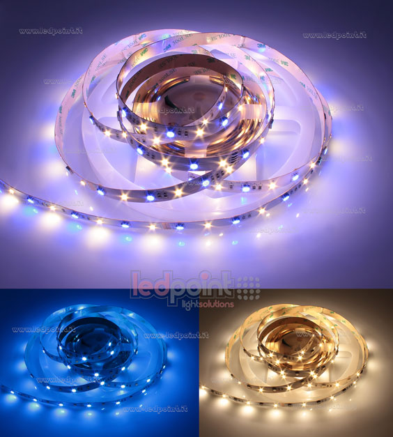 Tira de led 5050+2835 24V IP20 3000K 3step 28+28led/m