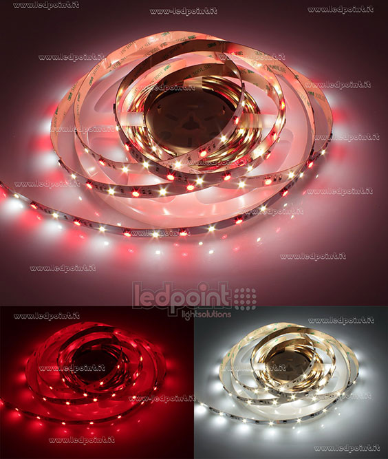 Tira de led 5050+2835 24V IP20 4000K 3step 28+28led/m Tira de led 5050+2835 24V IP20 4000K 3step 28+28led/m