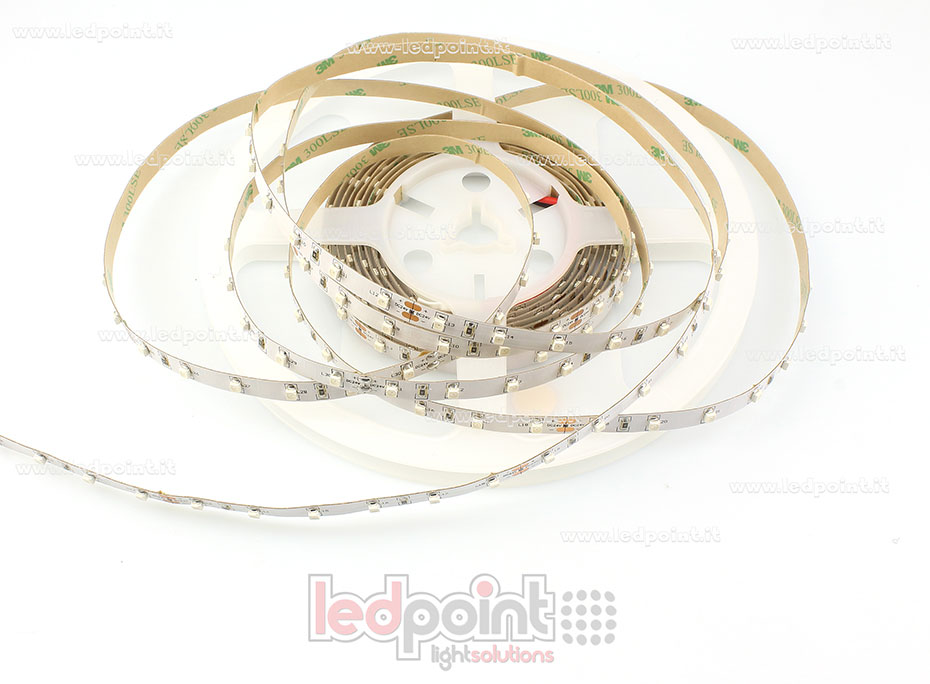 Tira de led 3528 24V IP20 620-623nm 60led/m