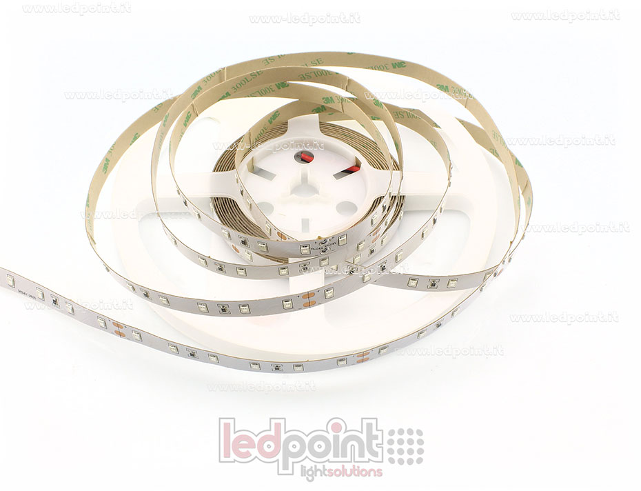Tira de led 2835 24V IP20 620-625nm 60led/m