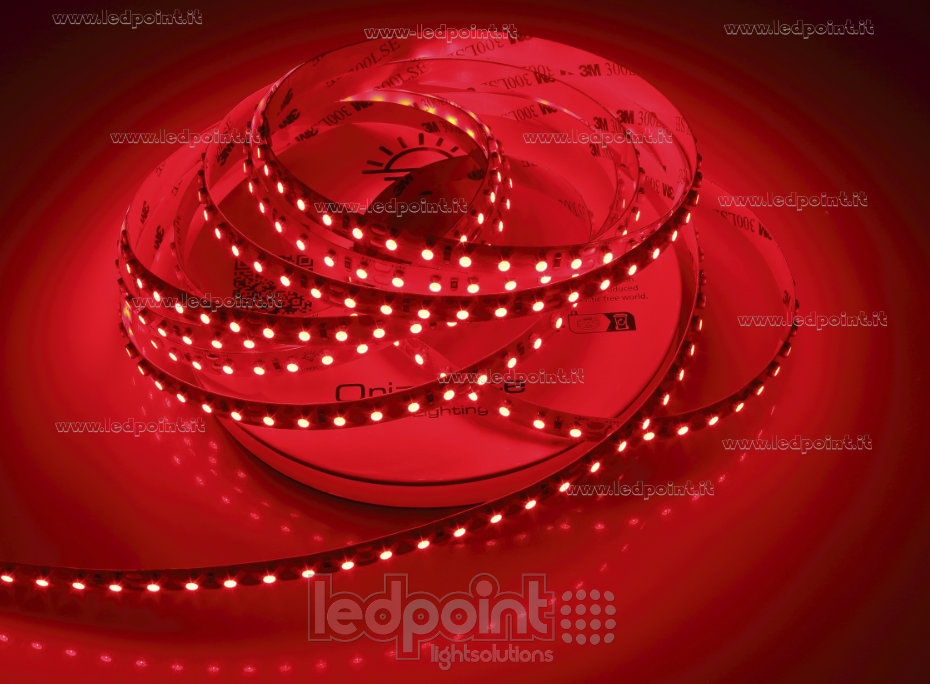 Tira de led 3528 24V IP20 620-625nm 120led/m