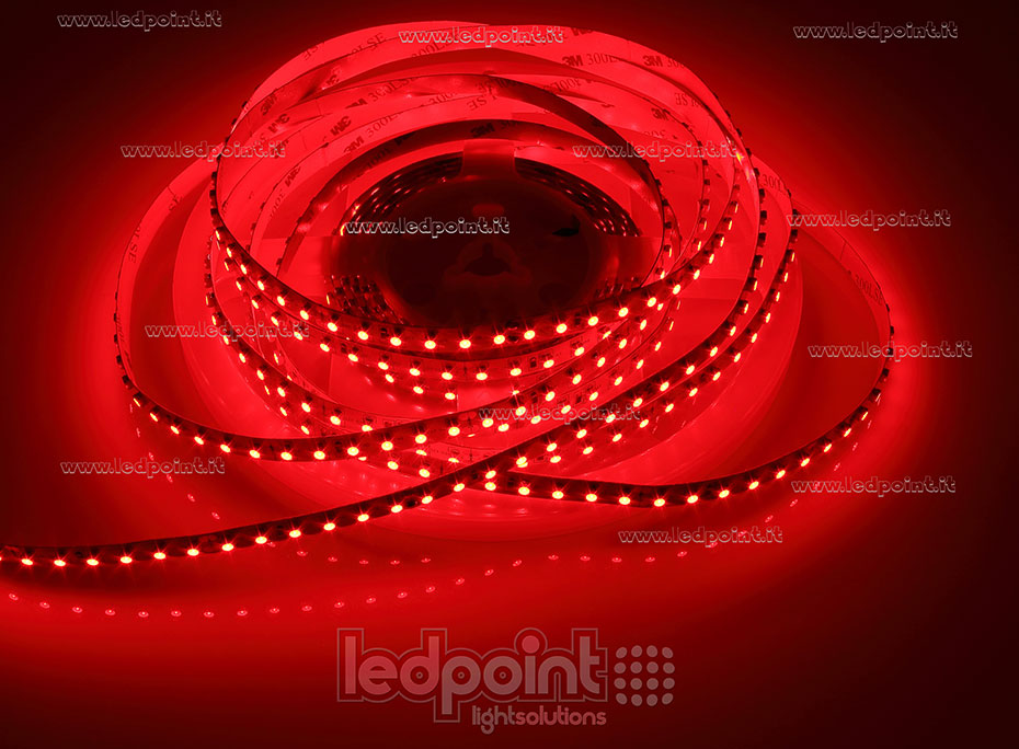 Tira de led 3528 24V IP20 620-625nm 120led/m