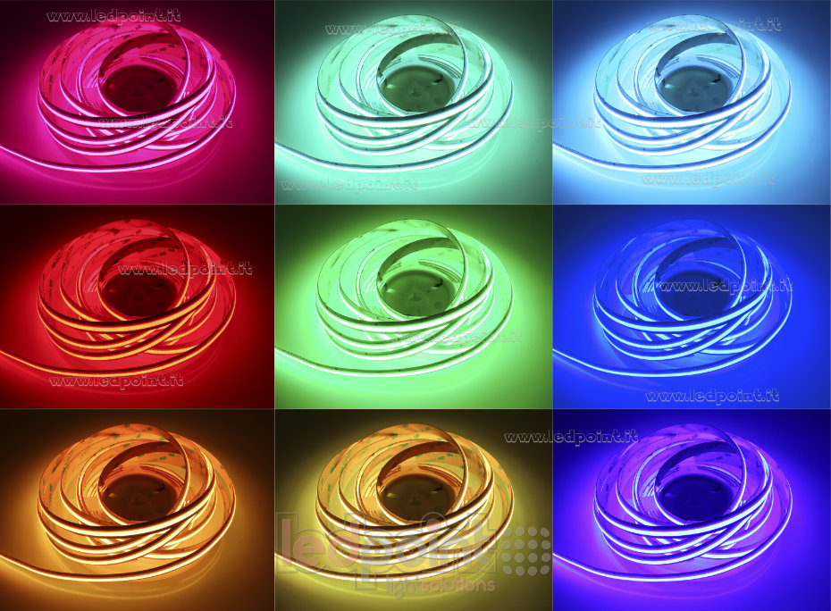Tira de led COB 24V IP20 RGB 1080led/m Tira de led COB 24V IP20 RGB 1080led/m