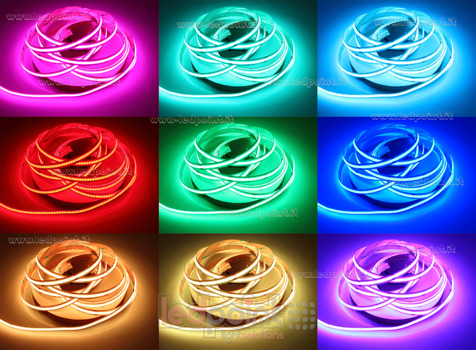 Tira de led COB 24V IP20 RGB 840led/m Tira de led COB 24V IP20 RGB 840led/m