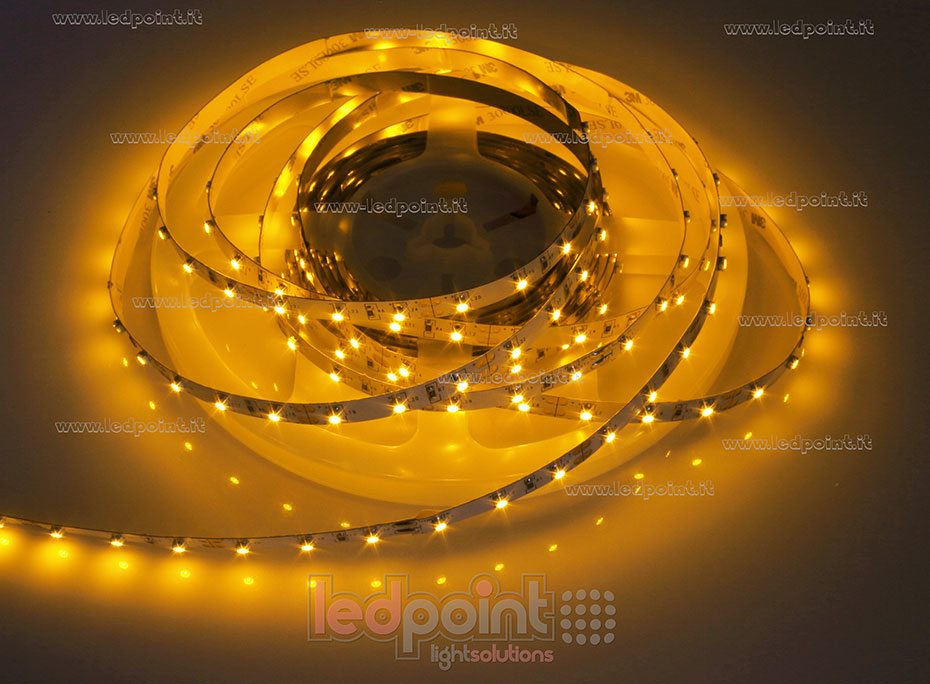 Tira de led 3528 12V IP20 590-595nm 60led/m