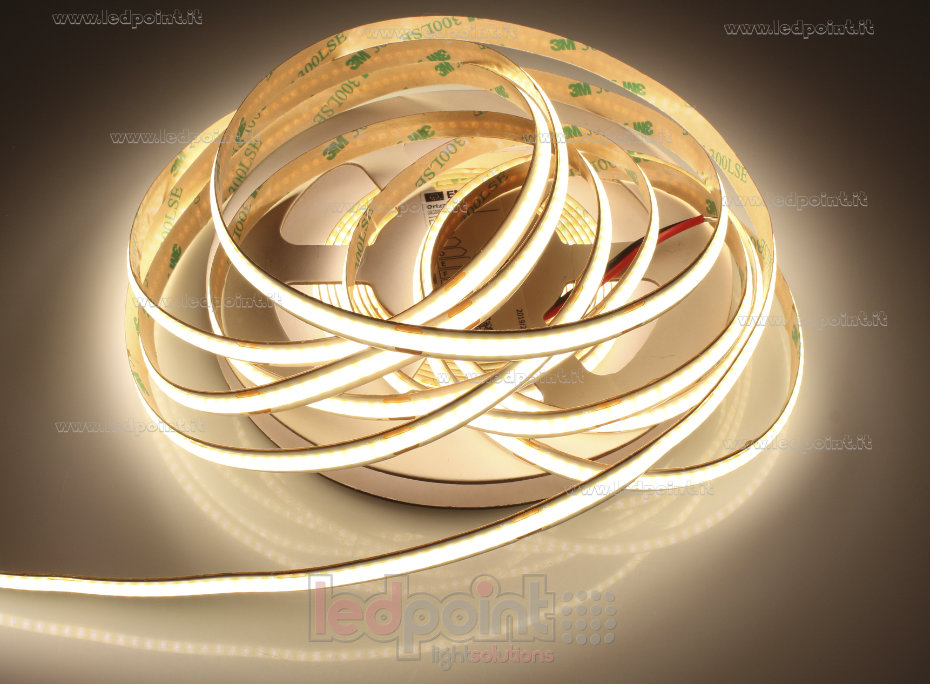 Tira de led COB 24V IP20 3000K 320led/m