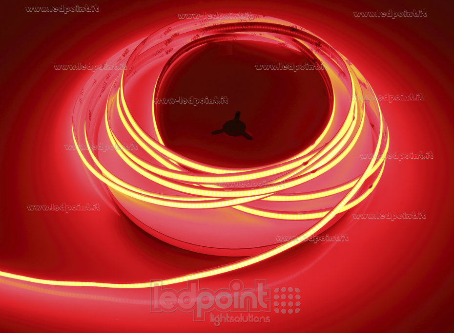 Tira de led COB 24V IP20 Rojo 480led/m