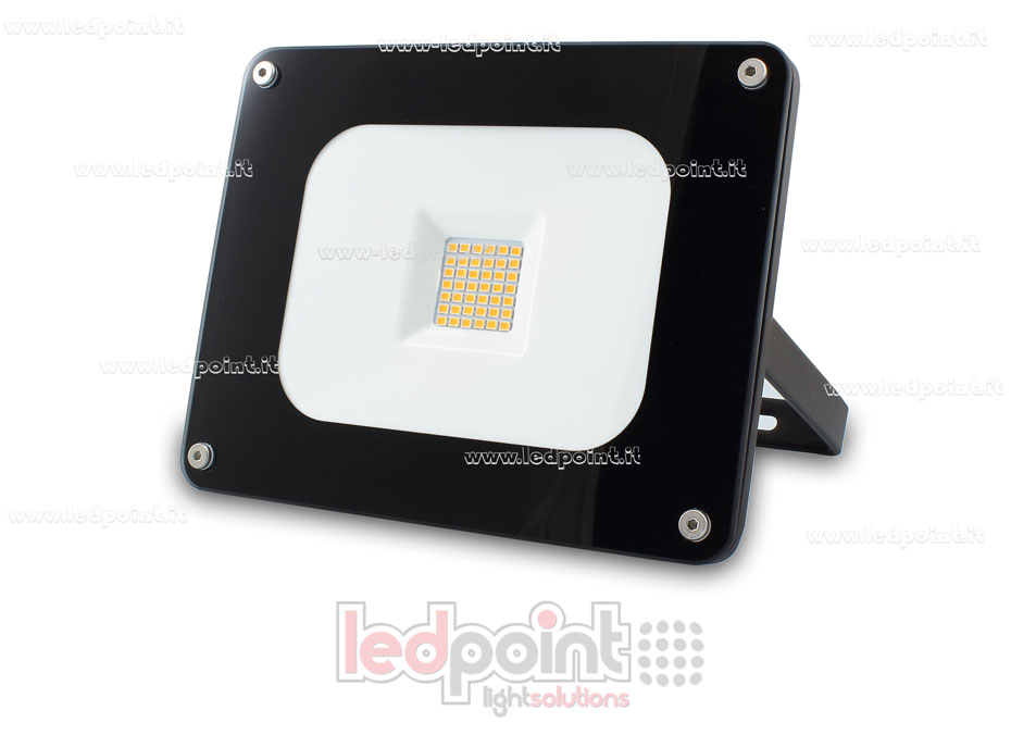 Reflector para esterior 3000K 30W 230V negro