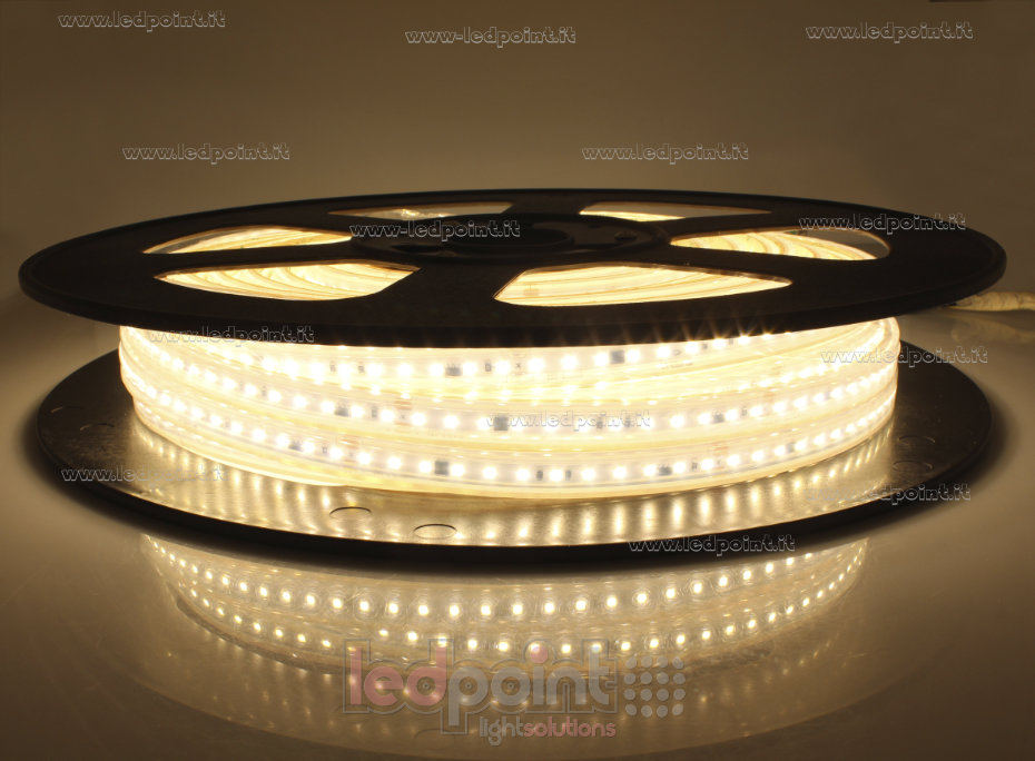 Tira de led 2835 230V IP65 3000K 120led/m
