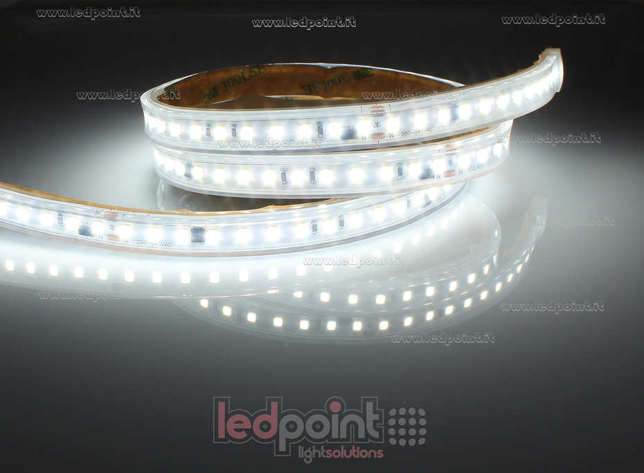 Tira de led 2835 230V IP65 4000K 130led/m
