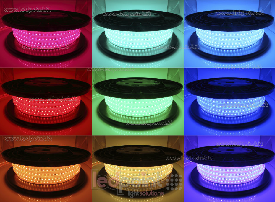 Tira de led 2835 230V IP65 RGB 96led/m Tira de led 2835 230V IP65 RGB 96led/m