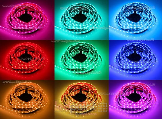 Tira de led 5050 12V IP65 RGB 60led/m Tira de led 5050 12V IP65 RGB 60led/m