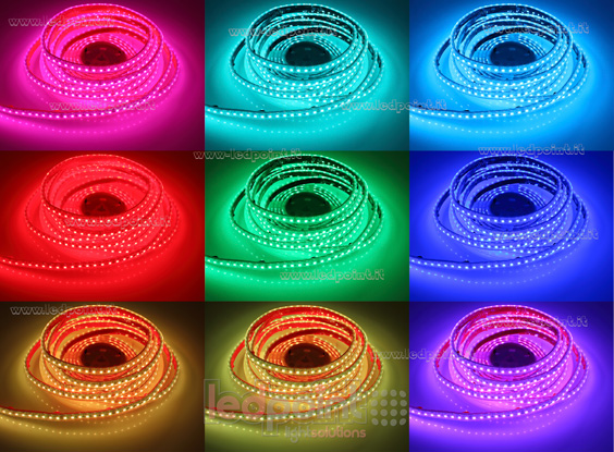 Tira de led 3838 24V IP65 RGB 112led/m