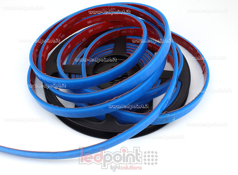 Tira de led 2835 24V IP67 460-465nm 120led/m
